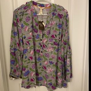 Matilda Jane “Thinking Out Loud” Blouse - Size Large - NWT